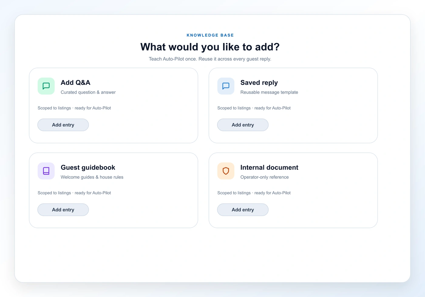 Add Knowledge feature screenshot
