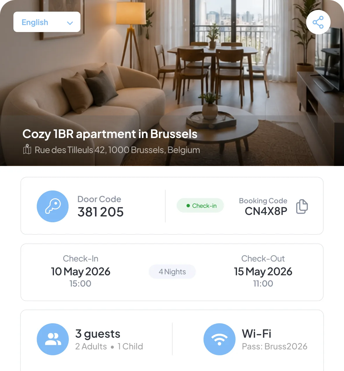 Guest journey feature screenshot