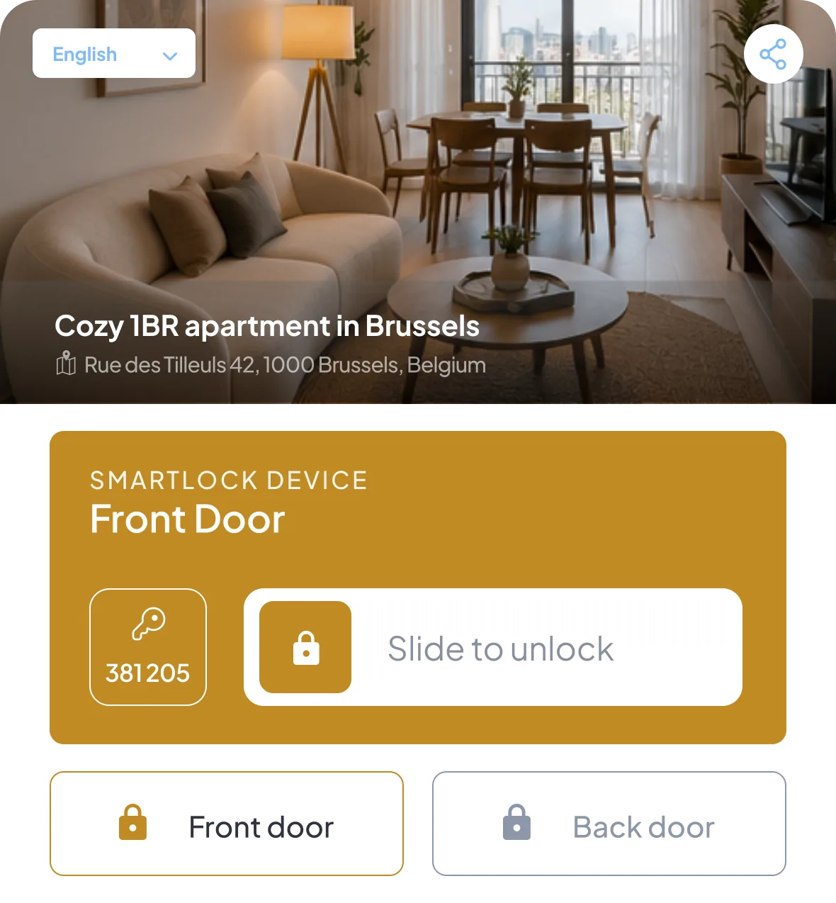 Smart access built in feature screenshot